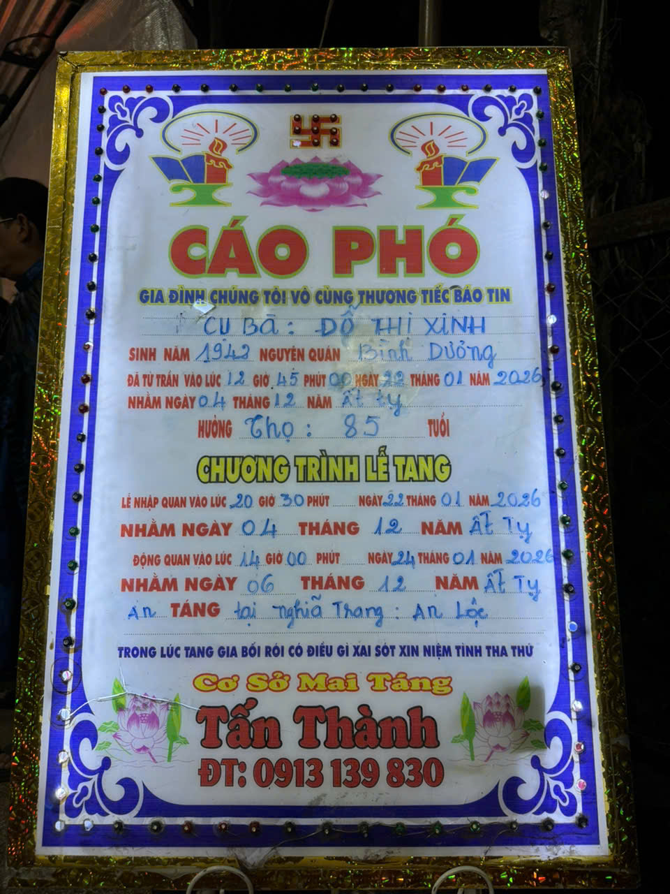 mai táng long khánh